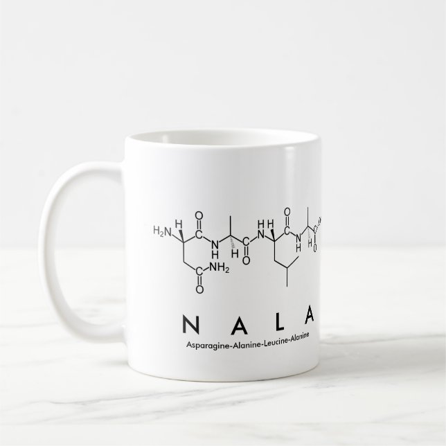 Taza De Café Nala peptide name mug (Izquierda)
