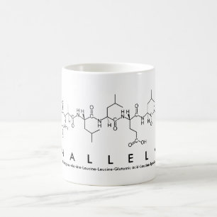 Taza De Café Nallely peptide name mug