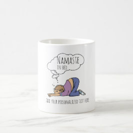 Taza De Café NAMASIN IN BED Funny Yoga MUG Para Hombres Persona