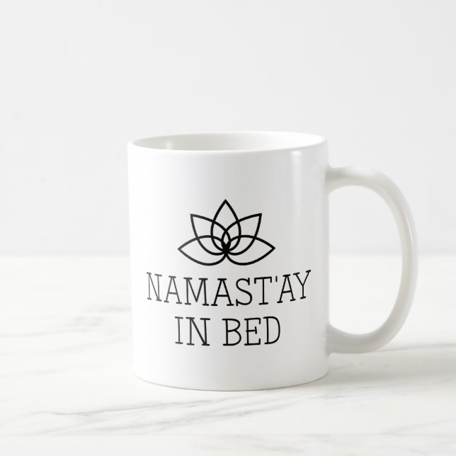 Taza De Café Namast'ay en la cama (Derecha)