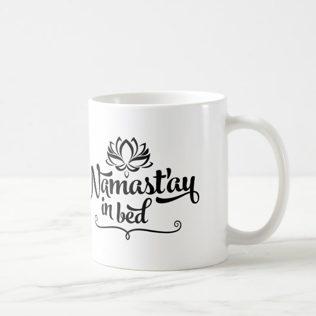 Taza De Café Namaste Funny Quote Mug (Derecha)