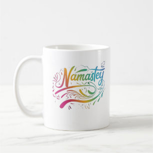 Taza De Café Namaste   Yoga de meditación espiritual moderna