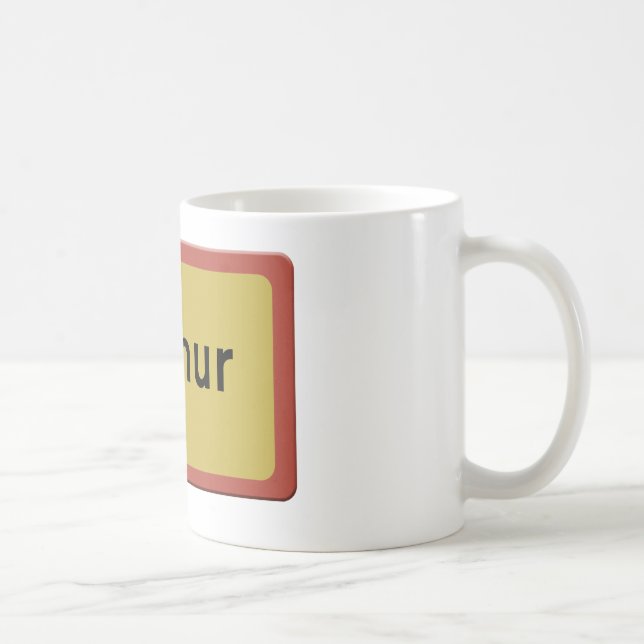 Taza De Café Namur road sign (Derecha)