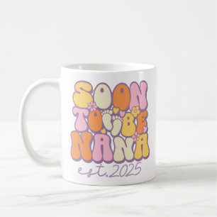 Taza De Café Nana 2025 Retro Groovy Grandma Mug