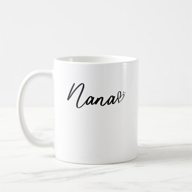 Taza De Café Nana, abuelo del anuncio de embarazo, mejor nana (Izquierda)