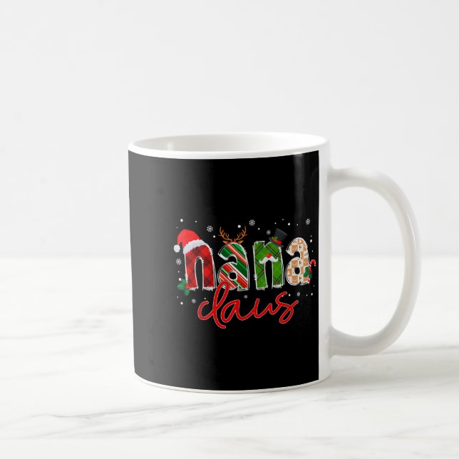 Taza De Café Nana Claus Santa Claus Family Matching Christmas P (Derecha)