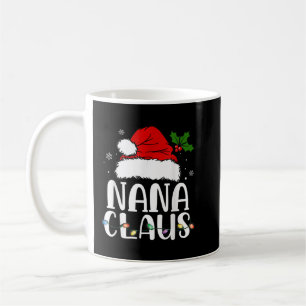 Taza De Café Nana Claus Shirt Navidades Pajama