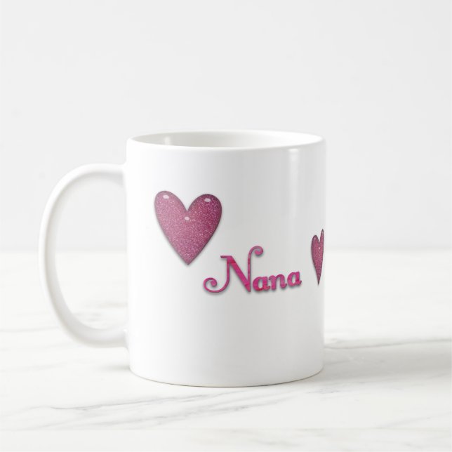 Taza De Café Nana con corazones (Izquierda)