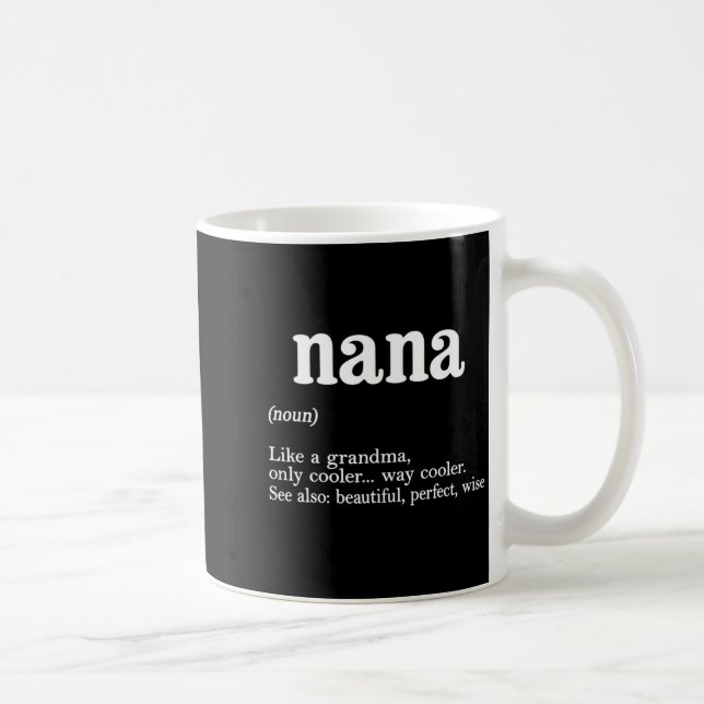 Taza De Café Nana Definition Funny Mom Mothers Day  (Derecha)