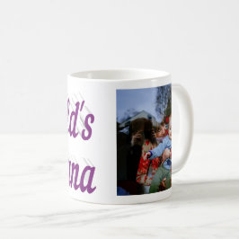 Taza De Café Nana Foto texto morado Café Mug
