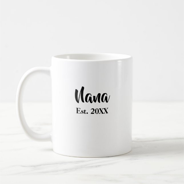 Taza De Café Nana Grandma estableció nueva abuela Mug (Izquierda)