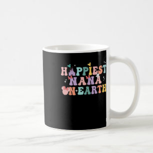 Taza De Café Nana más feliz del mundo Groovy Día de la Madre 1