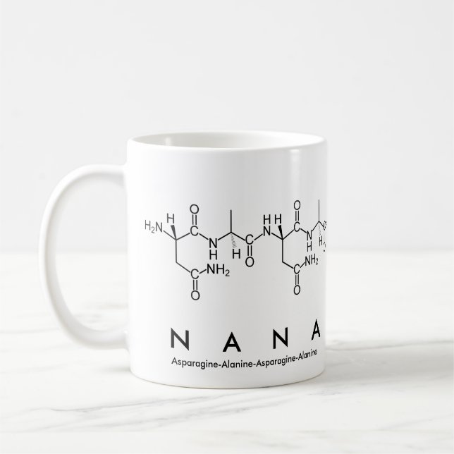 Taza De Café Nana peptide name mug (Izquierda)