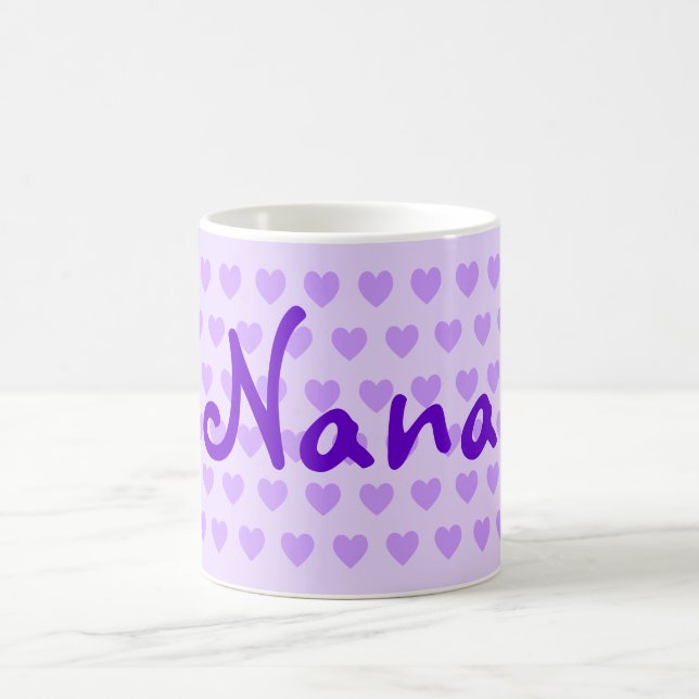 Taza De Café Nana personalizada en morado (Centro)