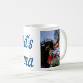 Taza De Café Nana Photo sea texto azul Coffee Mug
