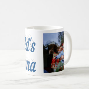 Taza De Café Nana Photo sea texto azul Coffee Mug