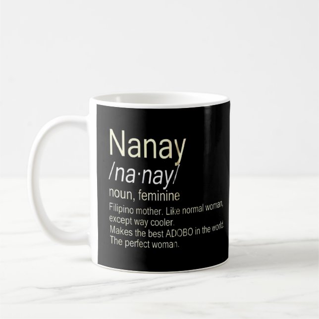 Taza De Café Nanay Filipino Mom (Izquierda)