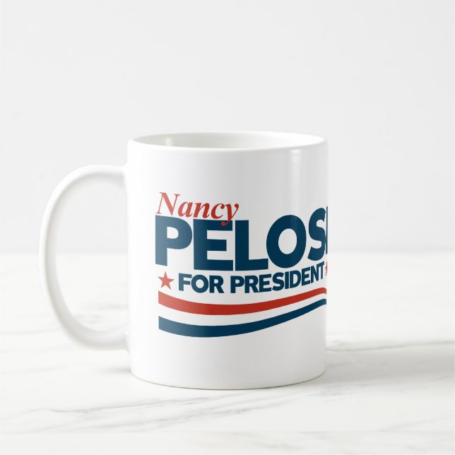Taza De Café Nancy Pelosi para Presidente (Izquierda)