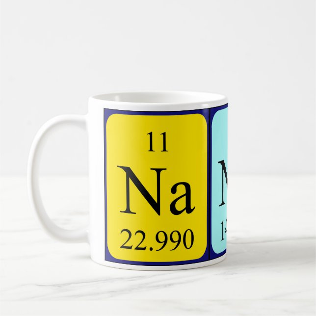 Taza De Café Nando tabla periódica mug (Izquierda)