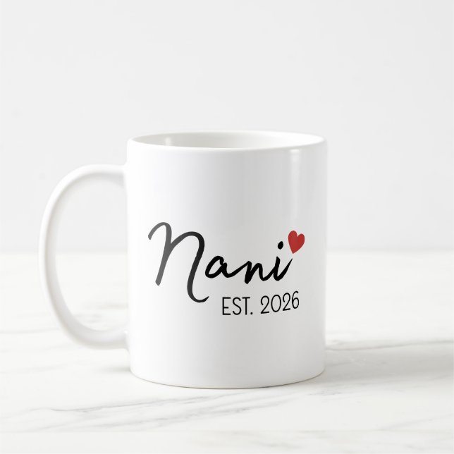 Taza De Café Nani Nana Est 2026 Set, New Indian Grandparent (Izquierda)