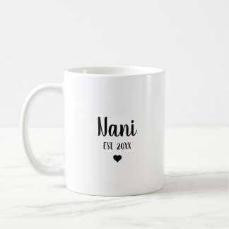Taza De Café Nani Primera Vez Abuela Anuncio de Embarazo