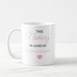 Taza De Café Nanny Mug personalizada, Nannie Nanna Gifts, Perso