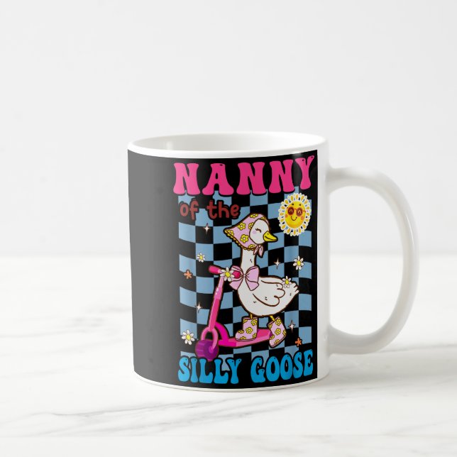 Taza De Café Nanny Of The Silly Goose First Birthday Family Mat (Derecha)