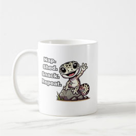 Taza De Café Nap. Shed. Aperitivos. Repite. Funny Leopard Gecko