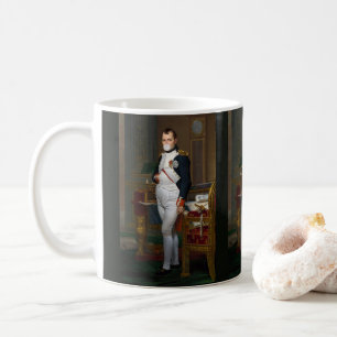 Taza De Café Napoleón Bonaparte soplando un chicle blanco