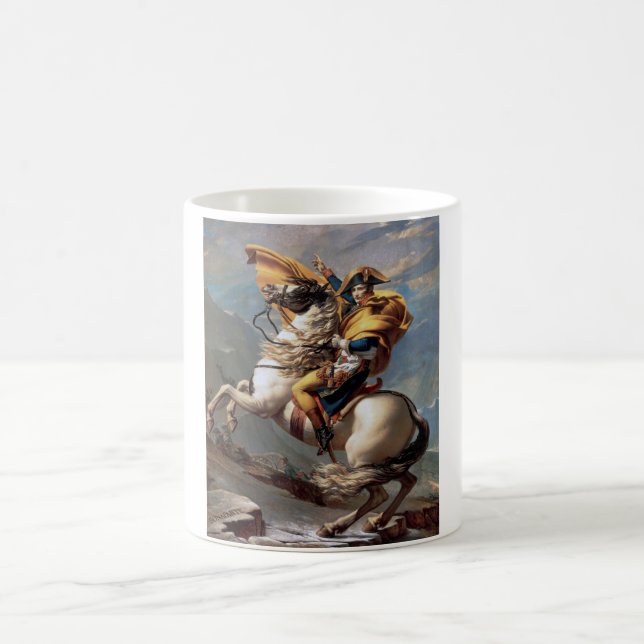 Taza De Café Napoleón cruzando los Alpes, Jacques-Louis David (Centro)