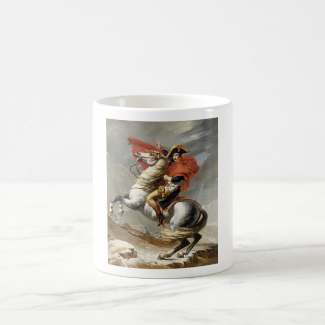 Taza De Café Napoleon que cruza las montañas -- Jacques-Louis (Centro)