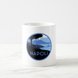 Taza De Café Napoli Monte Vesubio - Nápoles Retro Italia