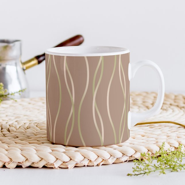 Taza De Café Napolitano Macchiato Pistachio Ribbons. (Subido por el creador)