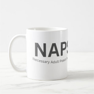 Taza De Café NAPS — Sesión de Paz Necesaria para Adultos Divert