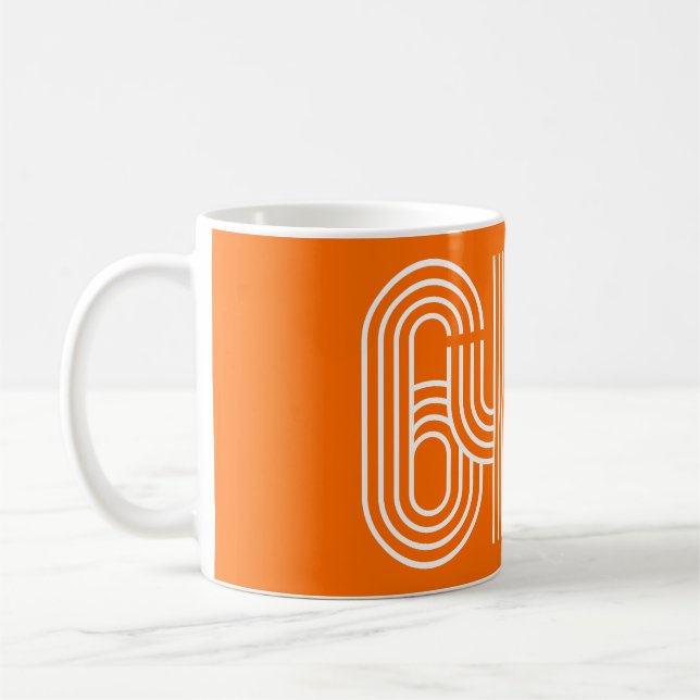 Taza De Café Naranja 6453 Mug (Izquierda)