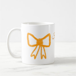 Taza De Café Naranja amarillo arco acuarela retro feliz cumplea