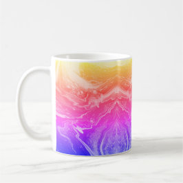 Taza De Café Naranja amarillo brillante café rosa morado tazón