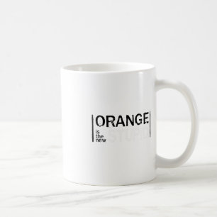 Taza De Café Naranja anti-trump nuevo y estúpido