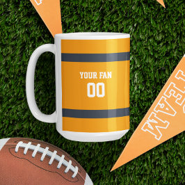 Taza De Café Naranja, Armada y equipo de fútbol blanco personal