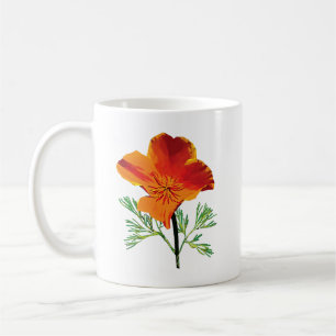 Taza De Café Naranja California Poppy