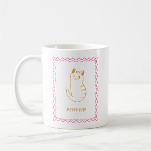 Taza De Café Naranja captino y rosa moderno