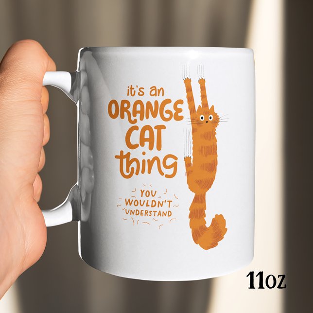 Taza De Café Naranja Cat Lover Es un gato Naranja (Subido por el creador)