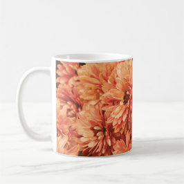 Taza De Café Naranja Chrysanthemum Mug