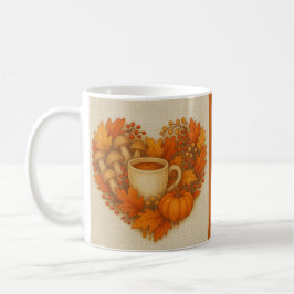 Taza De Café naranja Cosy Fall Vibes cocoa Saltos de calabaza
