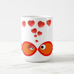 Taza De Café Naranja cristiano v2 de la tarjeta del día de San