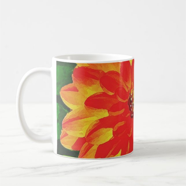 Taza De Café Naranja Dahlia (Izquierda)