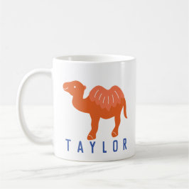 Taza De Café Naranja de camello personalizado Bactrian 2 hump P