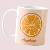 Naranja De Citrus Divertido Secado Personalizado