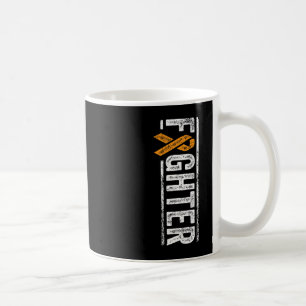 Taza De Café Naranja de combate Cinta de leucemia Cáncer de Con