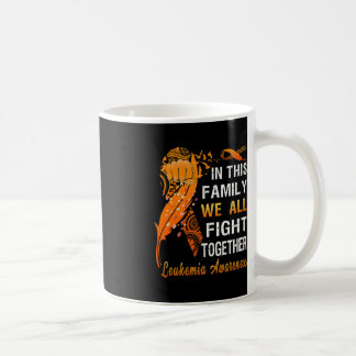 Taza De Café Naranja De Concienciación Sobre La Leucemia En Est
